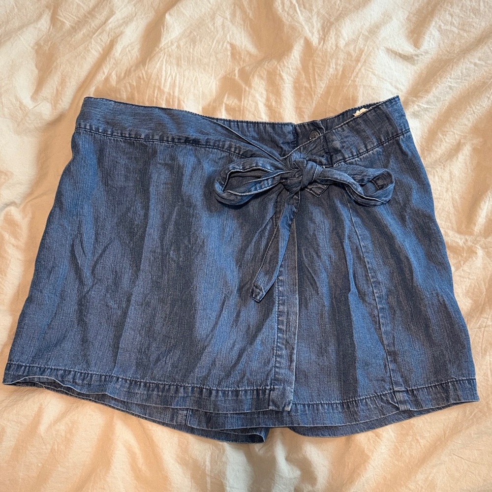 Altar'd State Blue Denim Skort